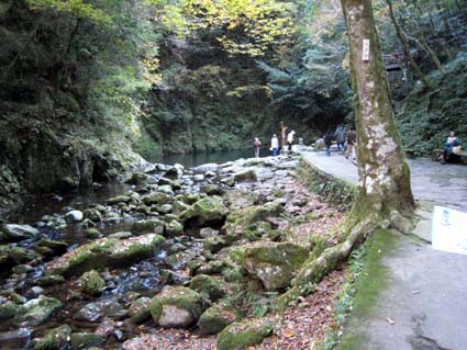 赤目四十八滝（千手滝への道）　日本漢文の世界 kambun.jp