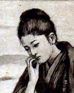不如帰の浪子（黒田清輝　画）