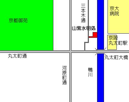 頼山陽書斎「山紫水明処」アクセスマップ